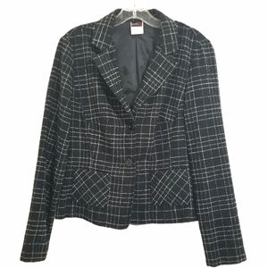 Studio Y Women Size 12 Black & White Blazer